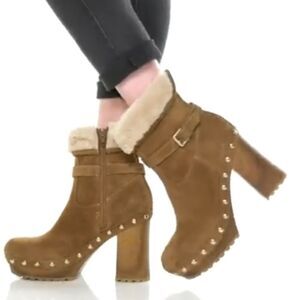 BRAND NEW GUESS  DAMINA BLOCK HEEL PLATFORM BOOTS